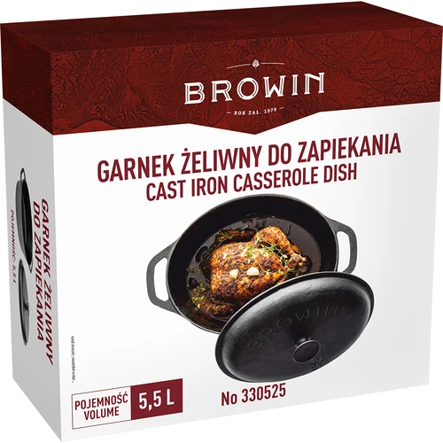 Liatinový hrniec na zapekanie, 5.5 L - 6