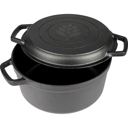 Liatinový hrniec s panvicou, 5 L + 1 L - 3