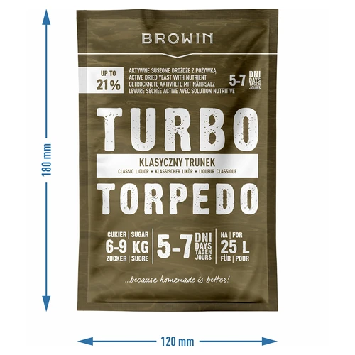 Liehovarnícke kvasnice Turbo Torpedo 5-7 dní 21% 100g - 6