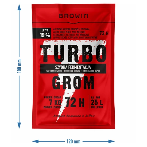 Liehovarské kvasinky Turbo Grom 72 h - 4