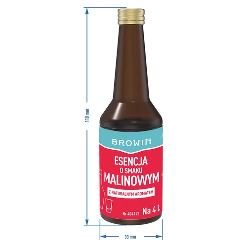Malinová esencia s prírodnou arómou na 4 L - 40 ml - 7