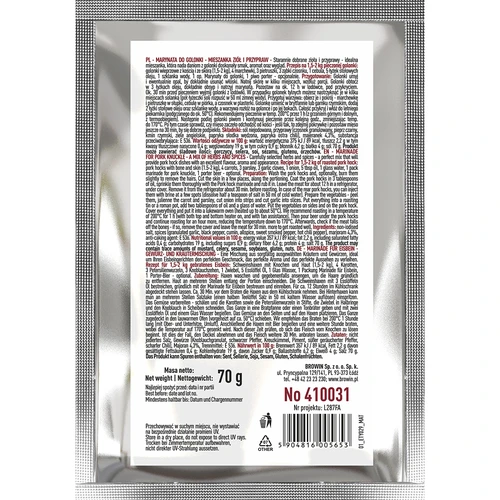 Marináda na koleno - zmes byliniek a korenín, 70 g - 2