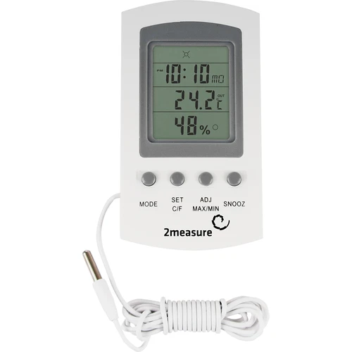 Meteorologická stanica – elektronická, sonda, biela