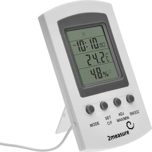 Meteorologická stanica – elektronická, sonda, biela - 2