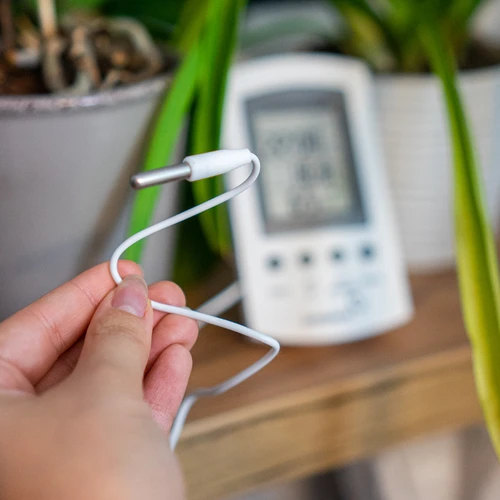 Meteorologická stanica – elektronická, sonda, biela - 10