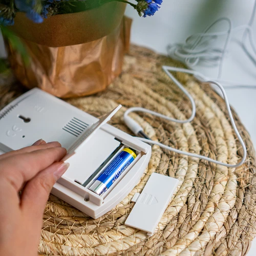 Meteorologická stanica – elektronická, sonda, biela - 12