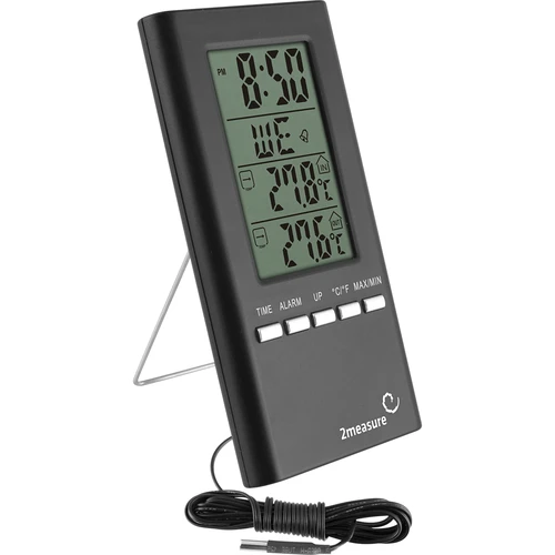 Meteorologická stanica – elektronická, sonda, čierna
