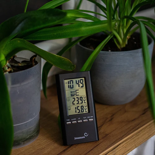 Meteorologická stanica – elektronická, sonda, čierna - 4