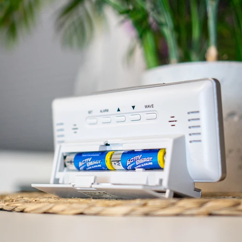Meteorologická stanica RCC, DCF – elektronická, bezdrôtová, podsvietený senzor, biela - 13