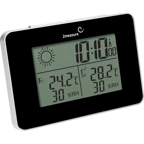 Meteorologická stanica RCC – elektronická, bezdrôtová, podsvietený senzor, čierna - 3