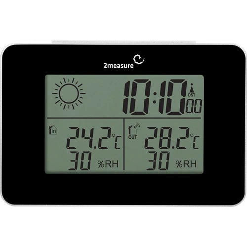 Meteorologická stanica RCC – elektronická, bezdrôtová, podsvietený senzor, čierna - 2