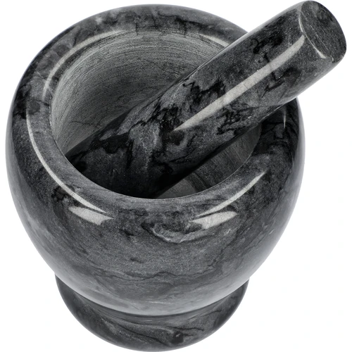 Mramorový kuchynský mažiar, čierny, fi 10,5 cm - 2