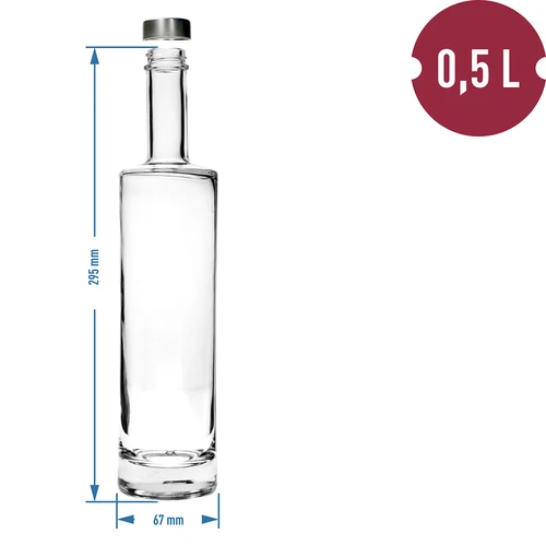 Fľaša Nadčasová 500 ml so skrutkovacím uzáverom, 1 ks - 4