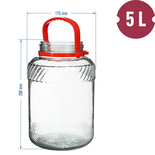 Nádoba 5 L s plastovým vekom - 6