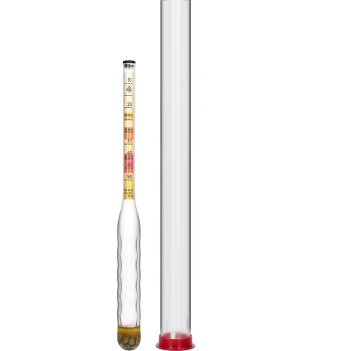 Nerozbitný medomer s skúmavkou, rozsah merania 10-50°Blg