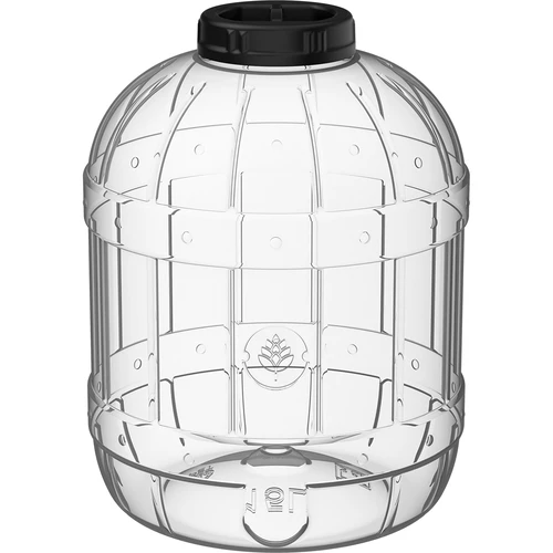 Nerozbitný, viacúčelový pohár s čiernym viečkom, 15L