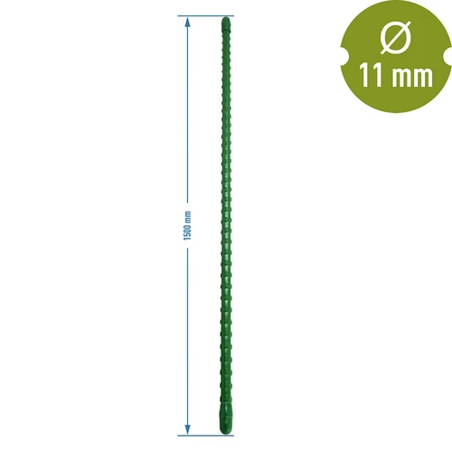 Oceľová tyčka s PE povlakom 1,5 m x 11 mm - 2