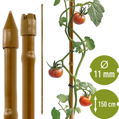 Oceľová tyčka s povlakom v tvare bambusu, 150 cm x 11mm