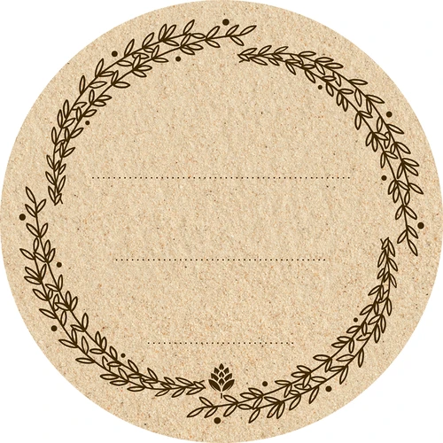 Okrúhle etikety fi 66,5mm na viečka/poháre - 20ks - 2