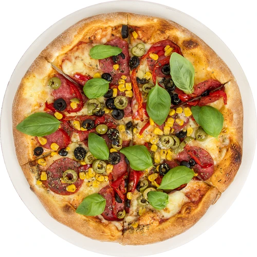 Okrúhly kameň na pizzu, vyrobený z kordieritu, priemer 33 cm - 3