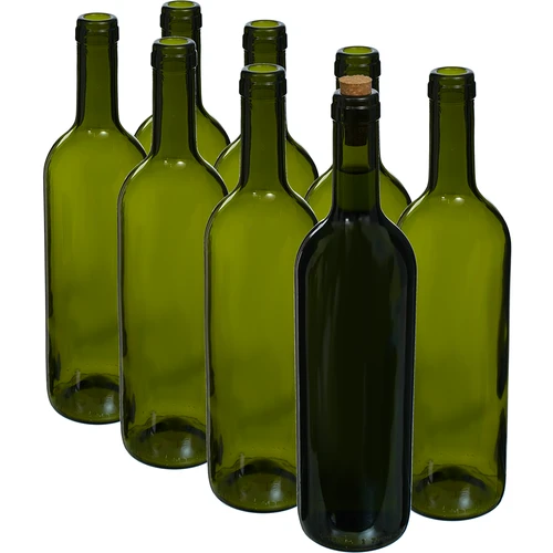 Olivová fľaša na víno 0,75 L - balenie 8 ks - 2