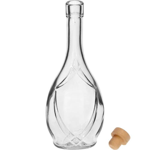 Ozdobná fľaša ICONA 500 ml, s korkom-hríbikom, 1 ks - 2