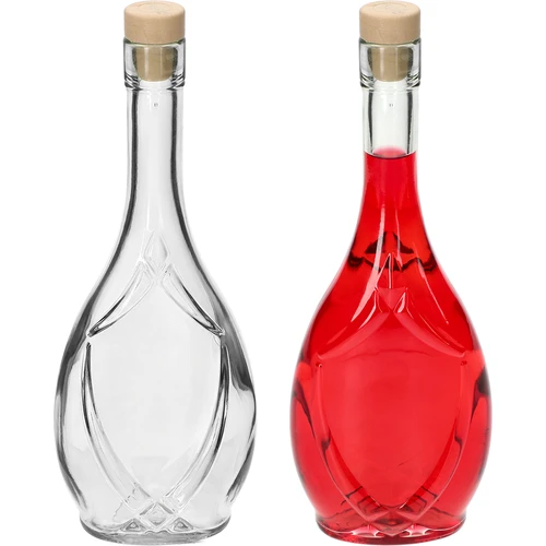 Ozdobná fľaša ICONA 500 ml, s korkom-hríbikom, 1 ks - 3