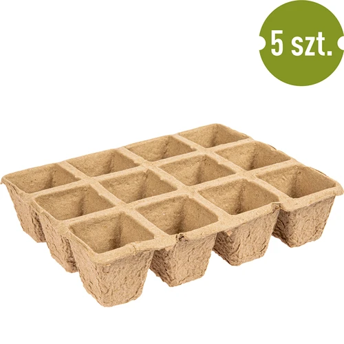 Papierové kvetináče 4,5 x 5 x 4,5, sada 5 ks. - 3