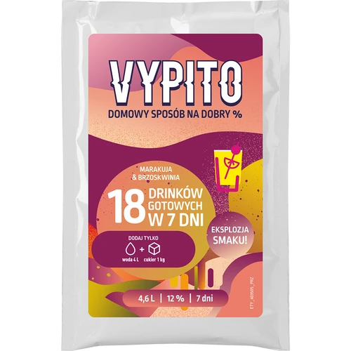 Párty sada - Vypito marakuja a broskyňa - 2