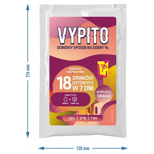 Párty sada - Vypito marakuja a broskyňa - 3