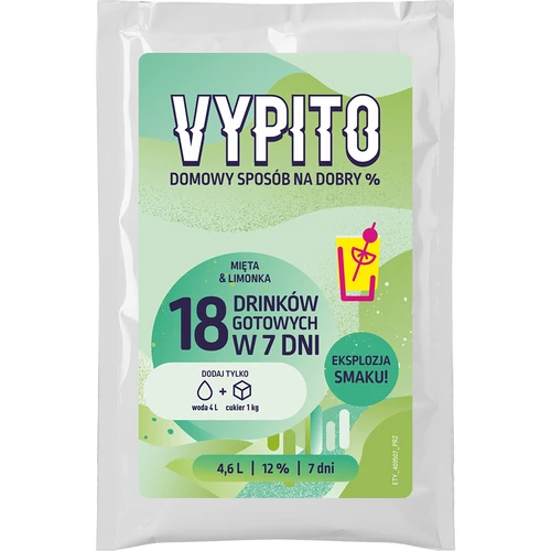 Párty sada - Vypito Mäta a limetka - 2