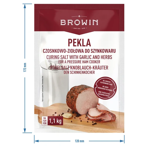 Peklosoľ Pekel cesnakovo-bylinkový do šunkovaru, 100 g - 5