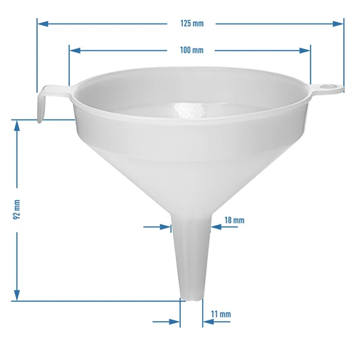 Plastový lievik fi 10 cm - 3