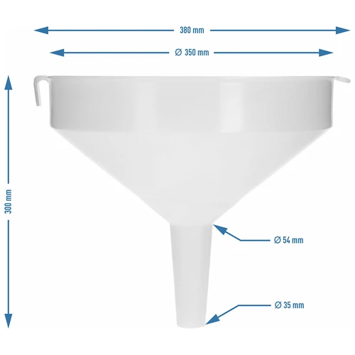 Plastový lievik fi 35 cm - 5