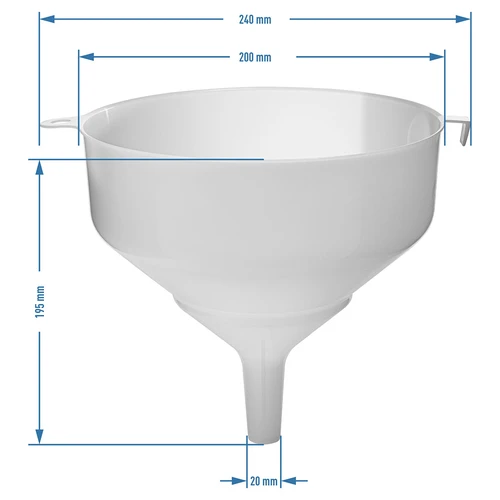 Plastový lievik fi20cm - 2