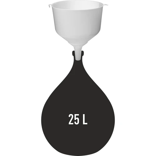 Plastový lievik fi25 na balóny, vysoký okraj - 3