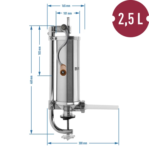 Plnička na klobásy vertikálna 2,5 kg - 10