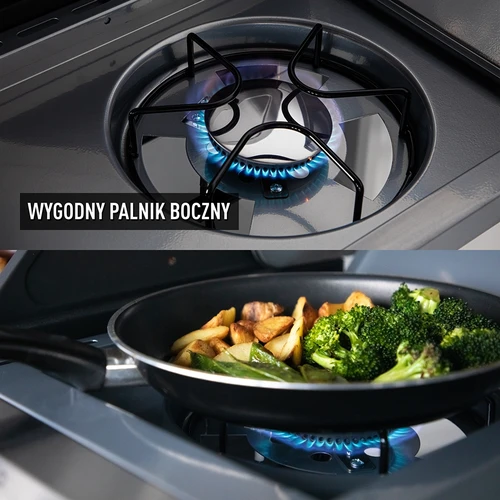 Plynový gril dragON BBQ101, 11,7 kW, čierno-strieborný - 7