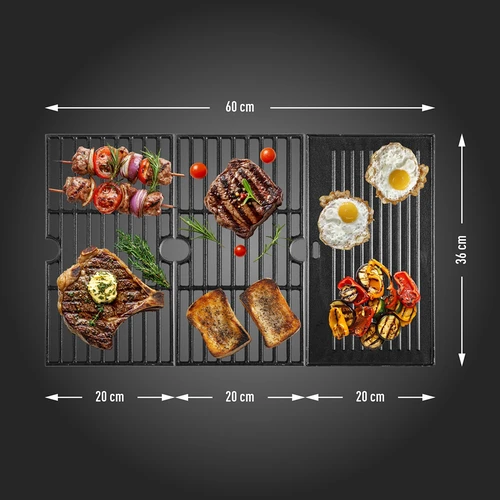 Plynový gril dragON BBQ101, 11,7 kW, čierno-strieborný - 9