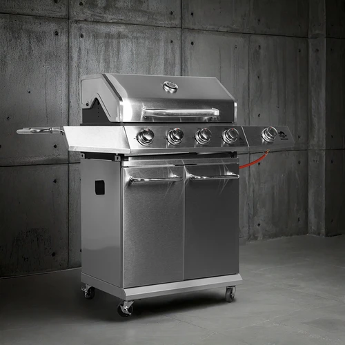 Plynový gril dragON BBQ201, 18,8 kW, strieborný - 4