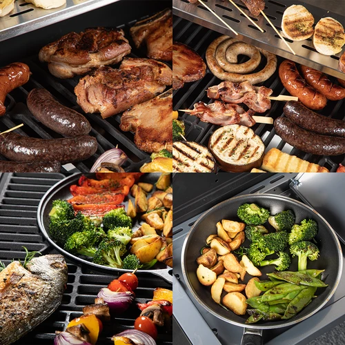 Plynový gril dragON BBQ201, 18,8 kW, strieborný - 11