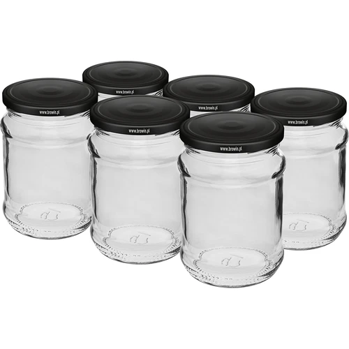 Pohár 250 ml fi 66/4 čierne viečko - 6 ks.