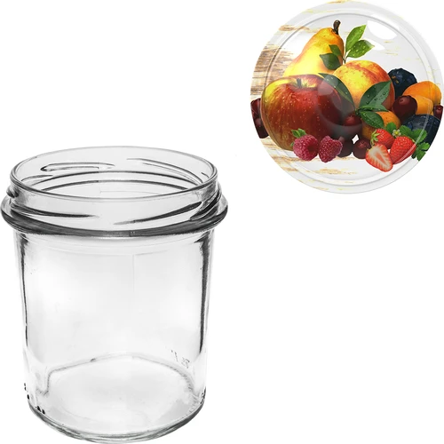Pohár 350 ml s farebným viečkom - 6 ks. - 5