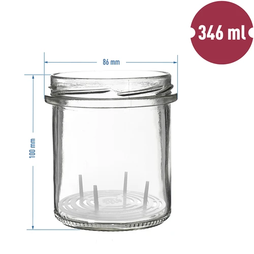 Pohár 350 ml s viečkom a zatláčadlom - 6 ks - 7