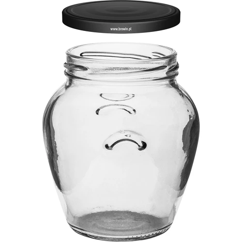 Pohár Amfora 580 ml (fi 82) s čiernym viečkom 6 ks. - 3