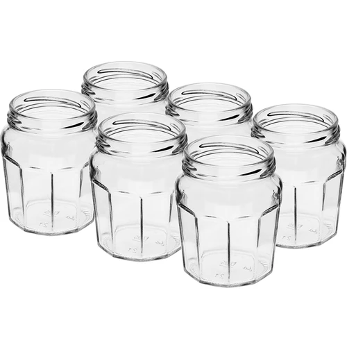 Pohár Konfitura 230ml s čiernym viečkom fi63/4 - 6ks - 4