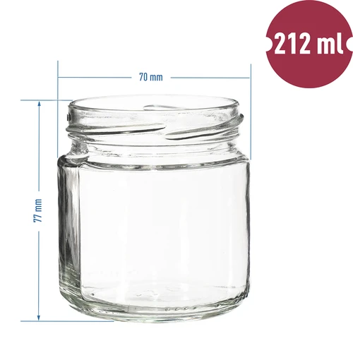 Pohár s objemom 212 ml, s farebnými viečkami ø 66. - 7