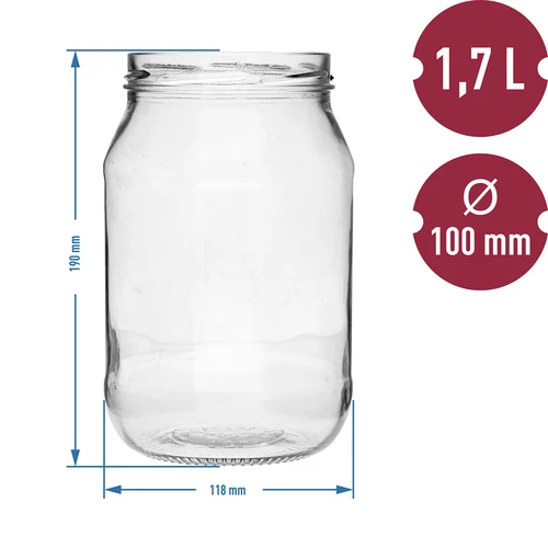 Pohár TO 1,7L fi 100 - 6 ks. - 5