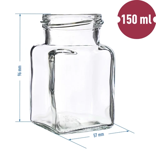 Pohár TO 150 ml Štyri rohy fi 53 viečko - 6 ks. - 5