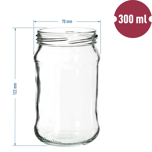 Pohár TO 300 ml so zlatým viečkom fi 66 - 6ks. - 6